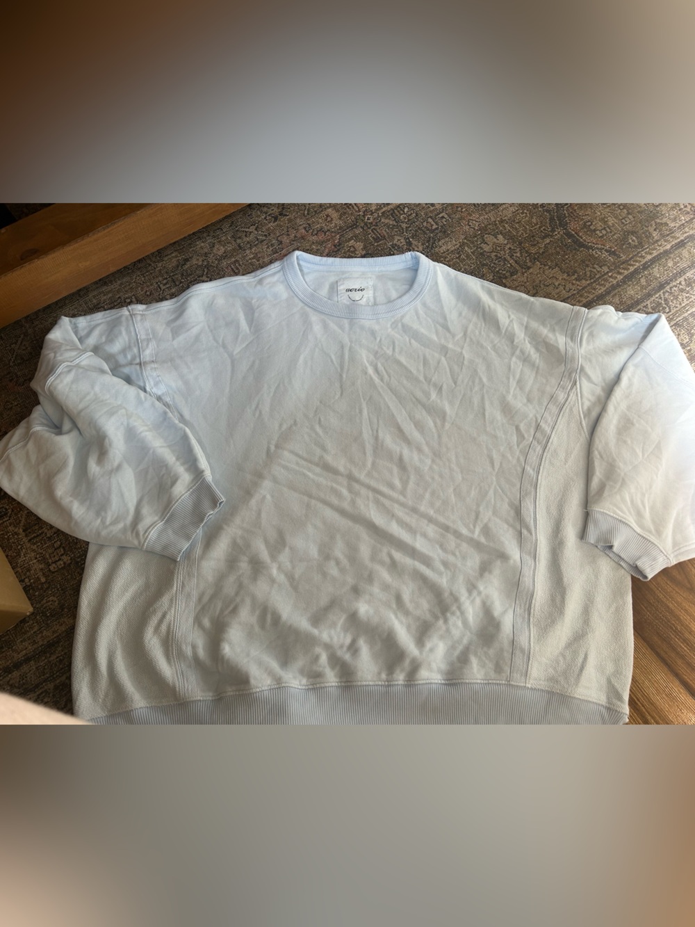 NWT Aerie Go-To Sweatshirt in Cloud Wash - Picture 6 of 10